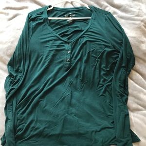 Green Long Sleeve Shirt From American Eagle